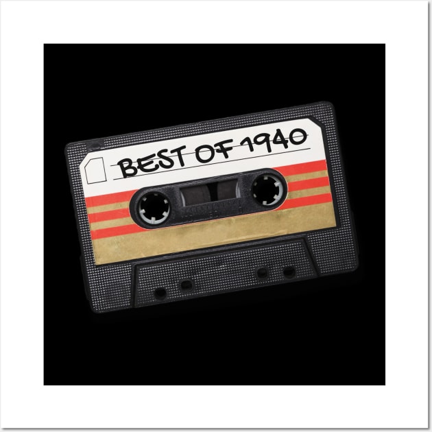 Best of 1940 music tape - Happy Birthday Wall Art by BrightOne